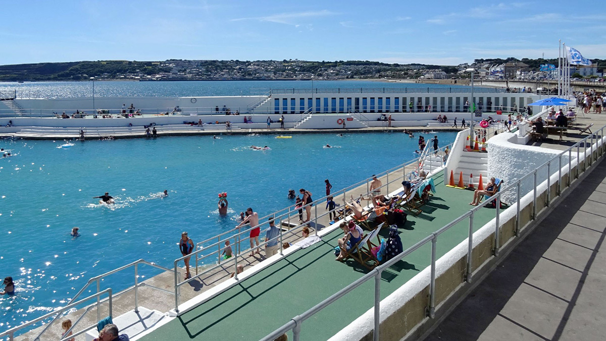 Jubilee Pool from the top terrace Jubilee Pool Stories