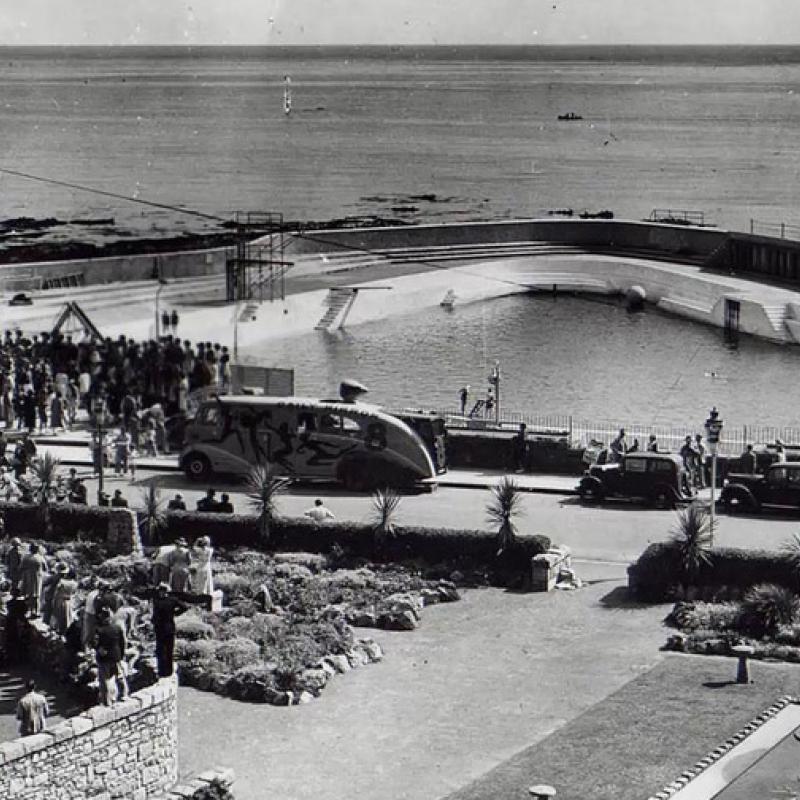 Old picture of the pool