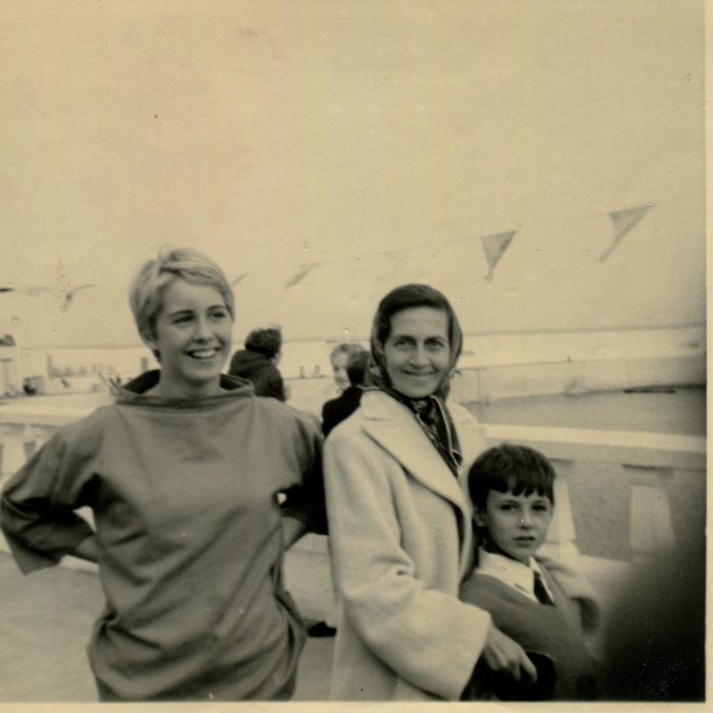 Michelle Carter with her mother and brother