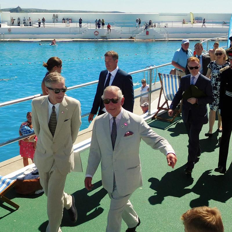 Prince Charles with Martin Nixon: 2016 re-opening