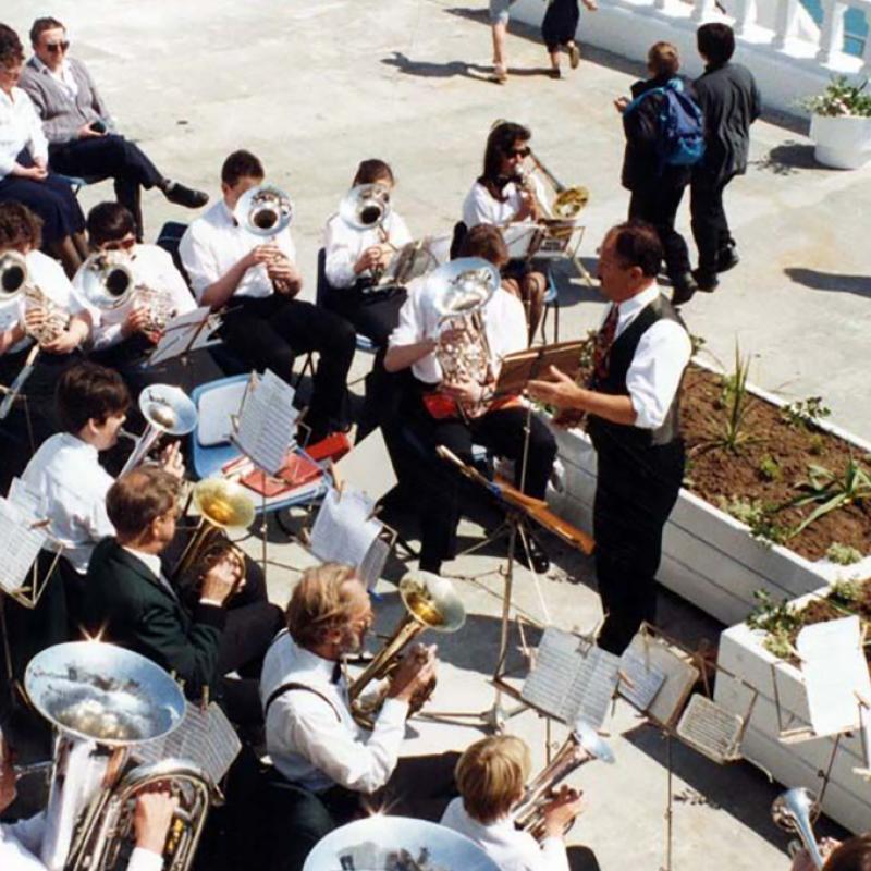 Band playing at the 'Grand Re-opening' of 1994