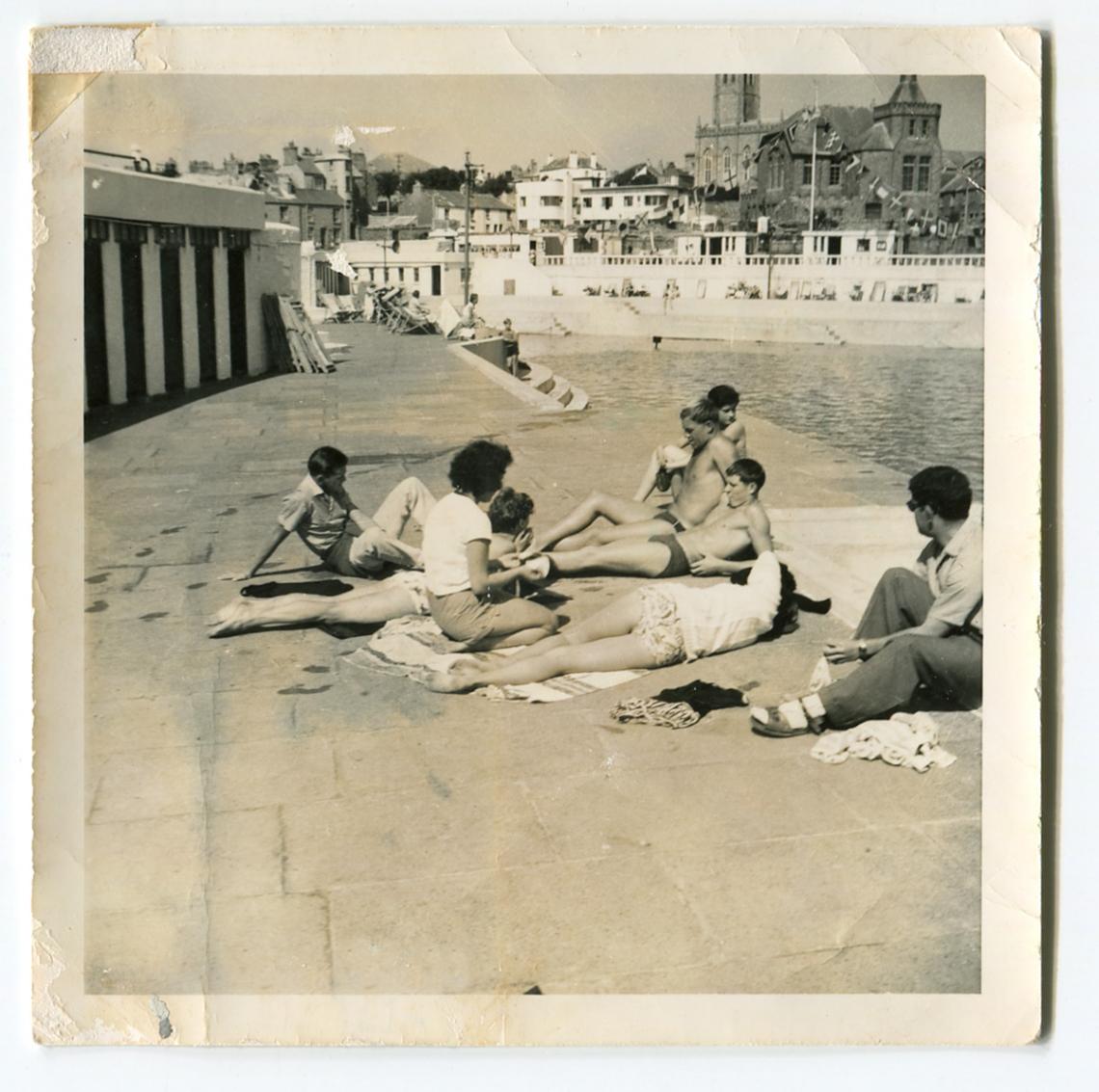Relaxing at Jubilee Pool