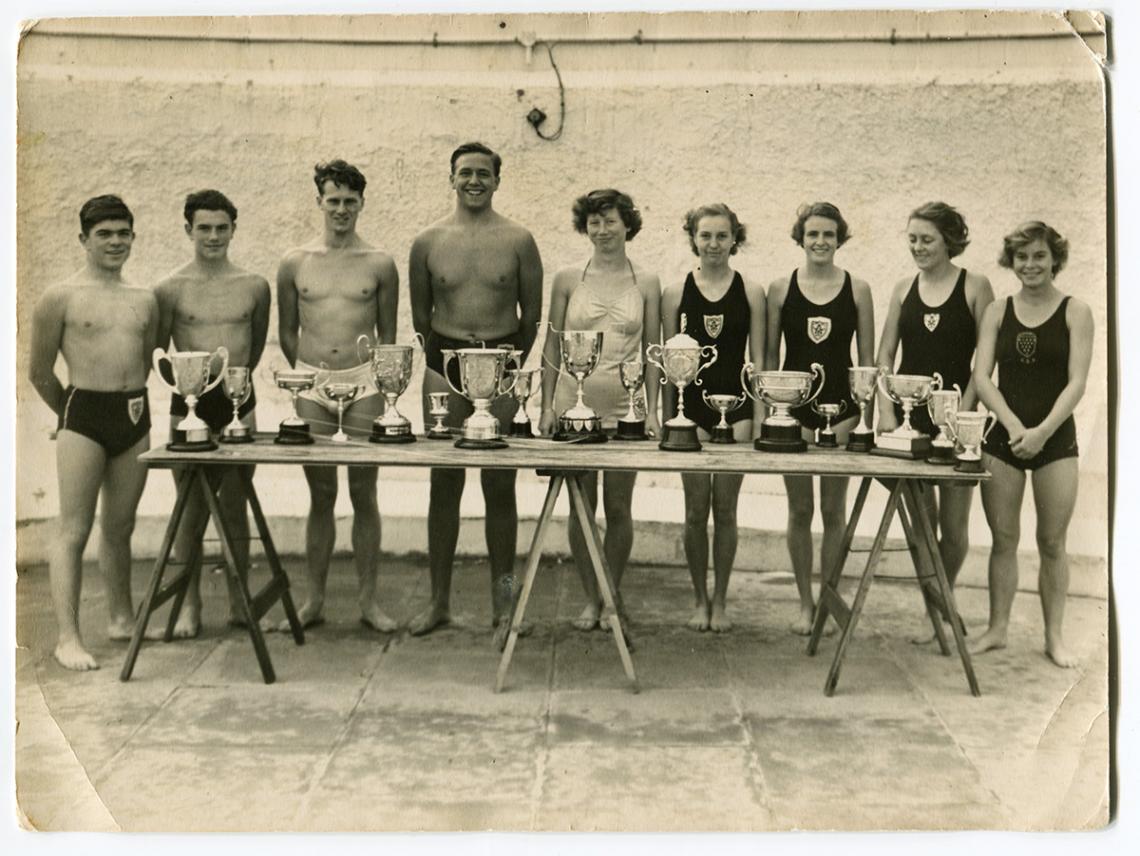 Mens swimming competition