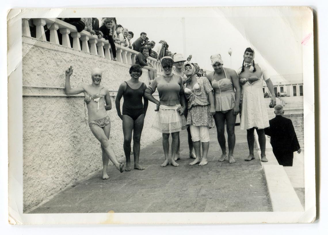 Men's 'bathing belles'