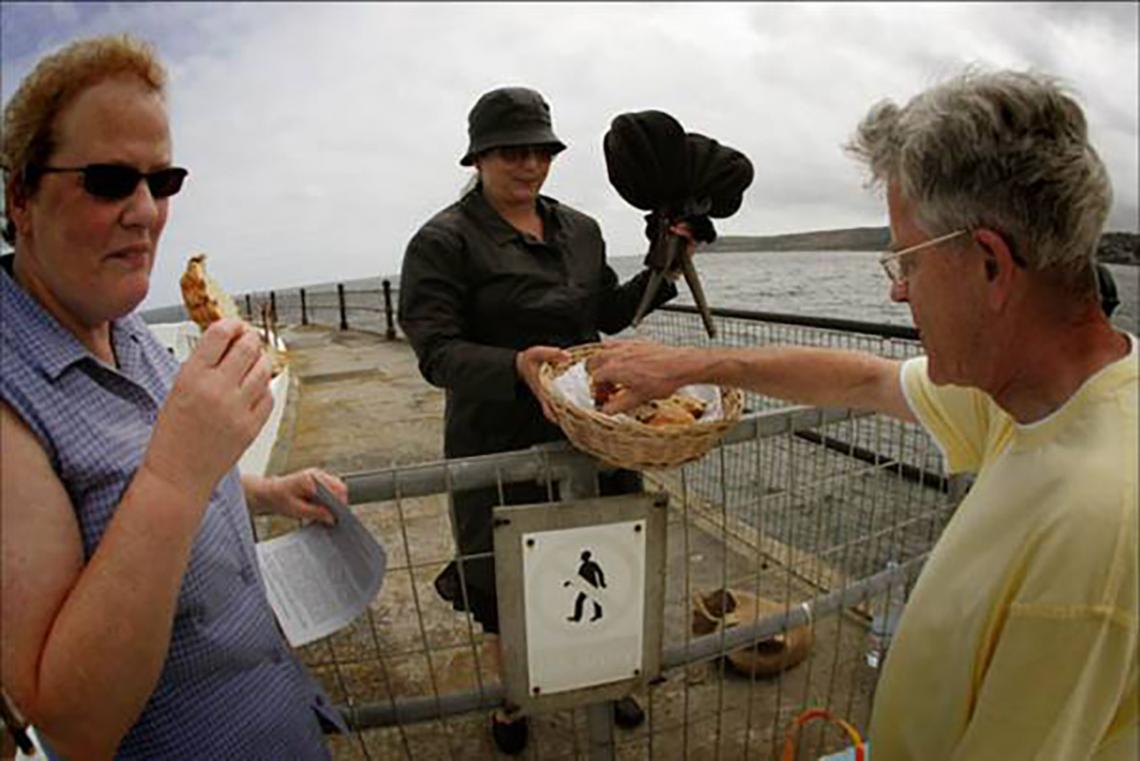 Live art at the pool - performance