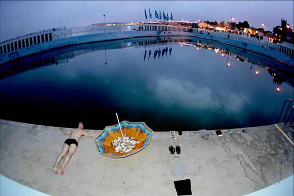 Live art at the pool - umbrella 3