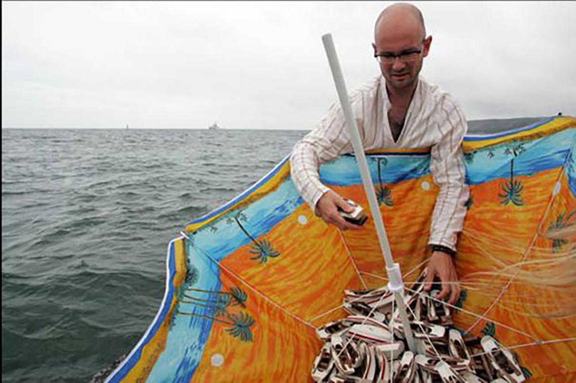 Live art at the pool - umbrella 4
