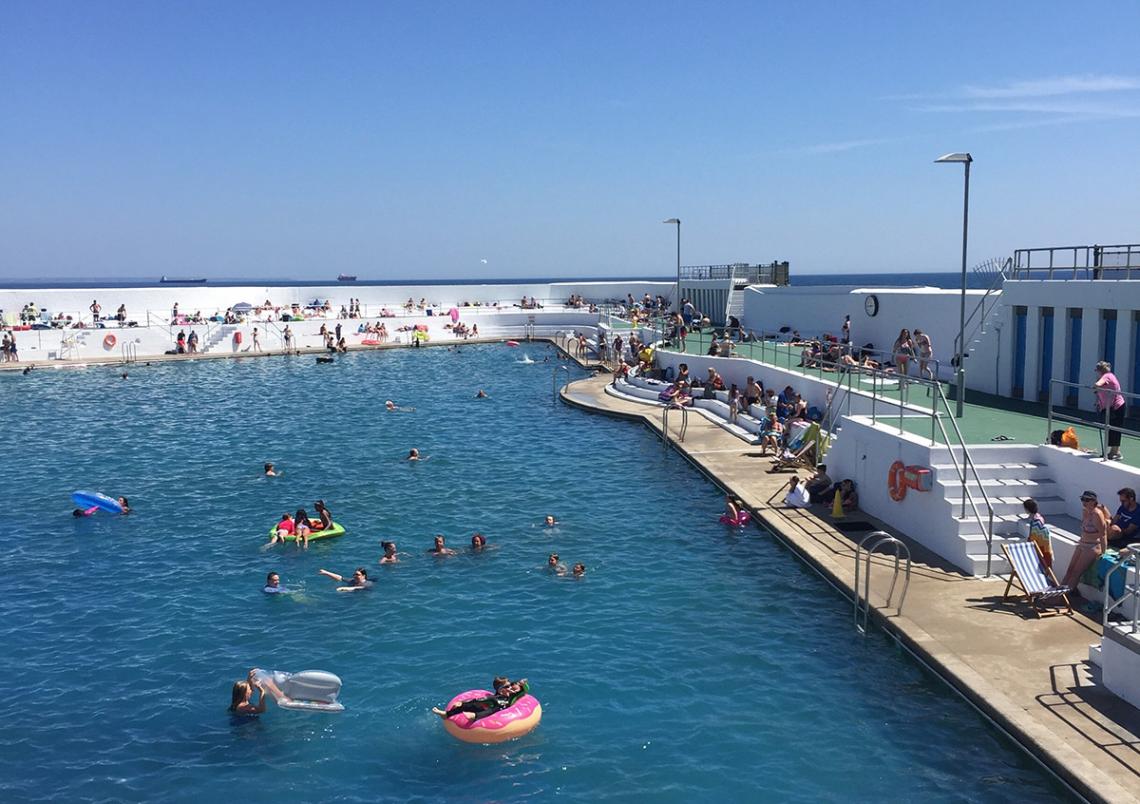 Inflatables in the Jubilee Pool