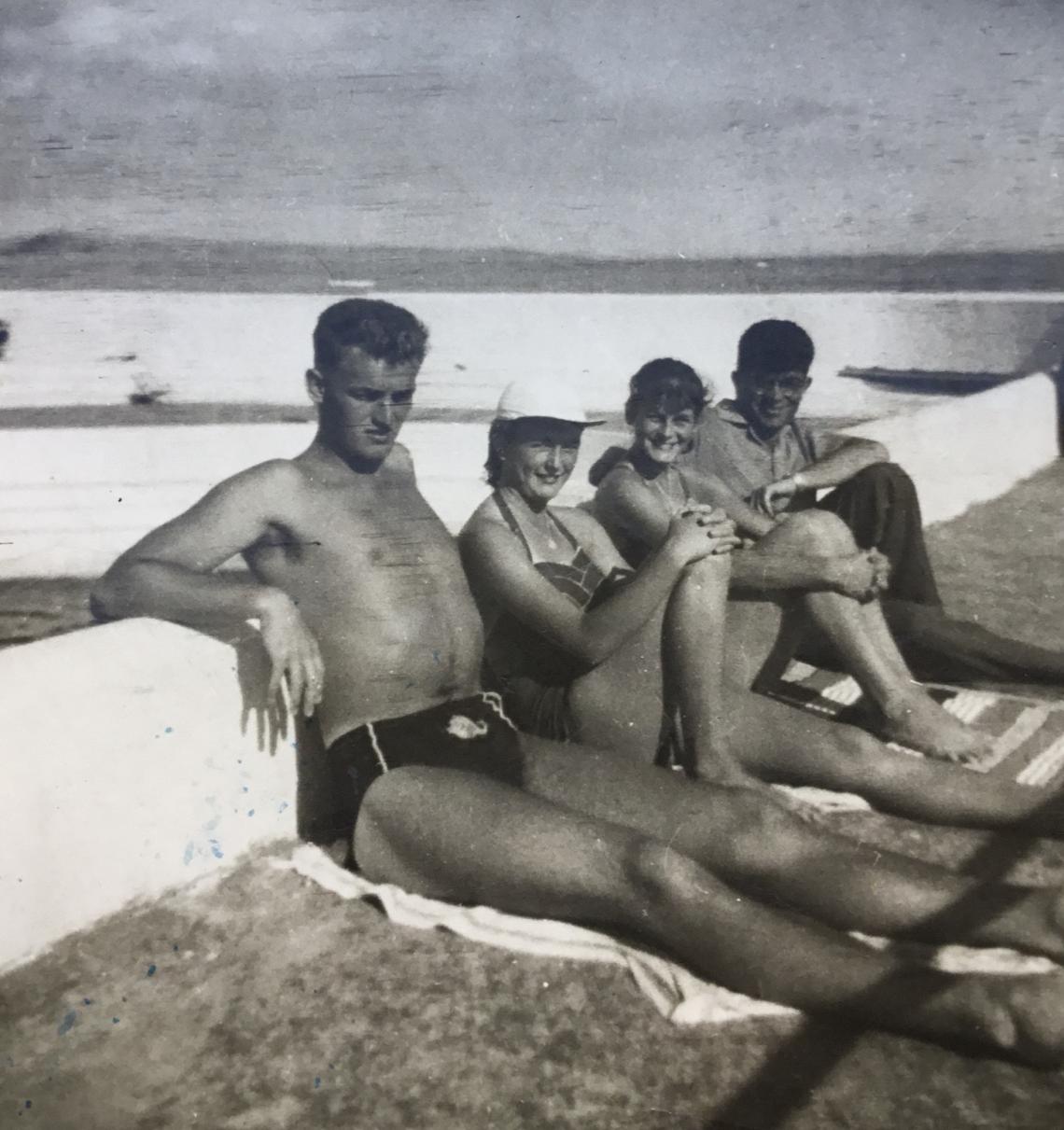 Relaxing at the pool