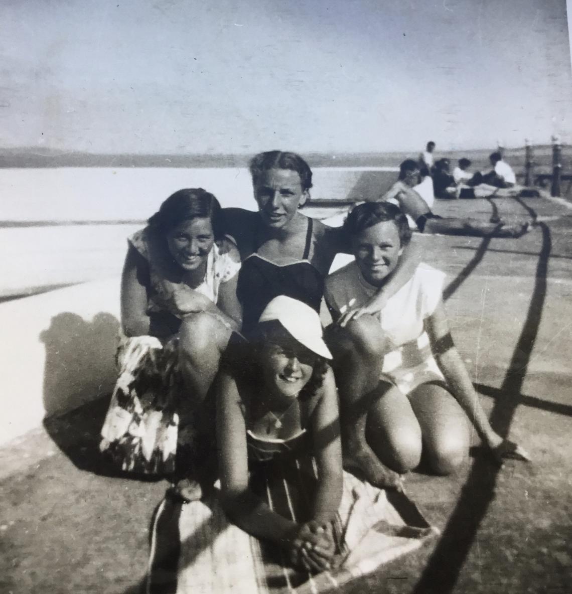 Friends at the pool