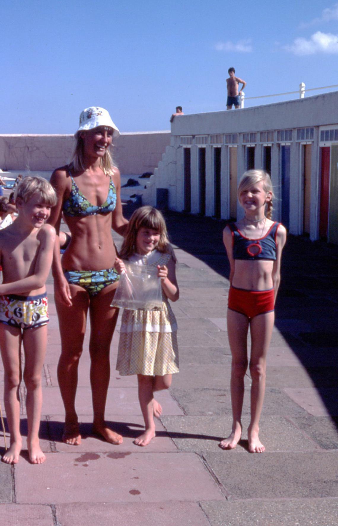 Woman and children at Jubilee Pool