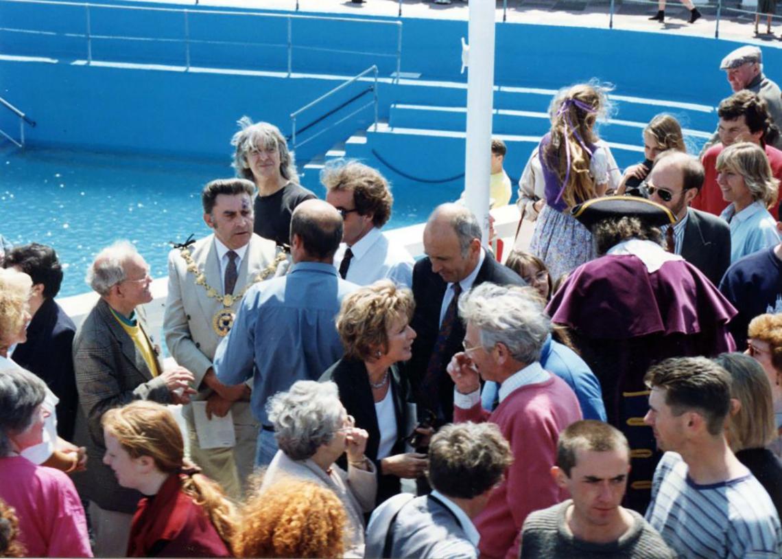 Local dignitaries at 'Grand Re-opening' of 1994 (2 of 2)