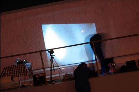 Live art at the pool projections 2
