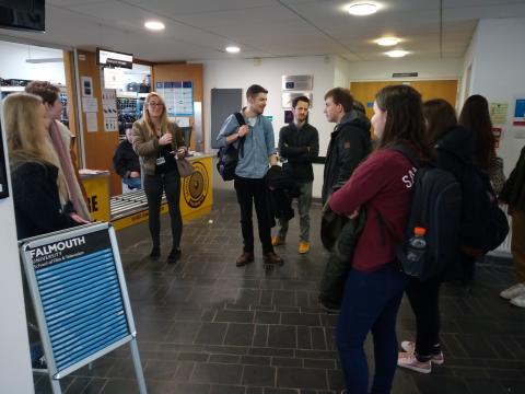 Penwith College visiting Falmouth University animation students