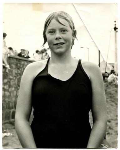 Wendy Tresidder after swimming