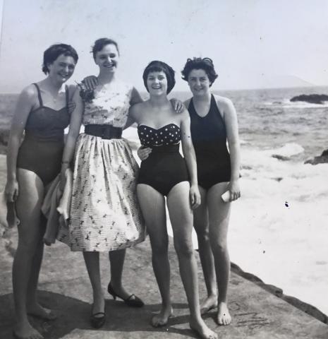 Having fun at the pool