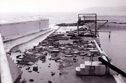 Ash Wednesday Storm: the terrace