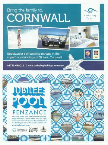 Railway magazine Cornwall advert
