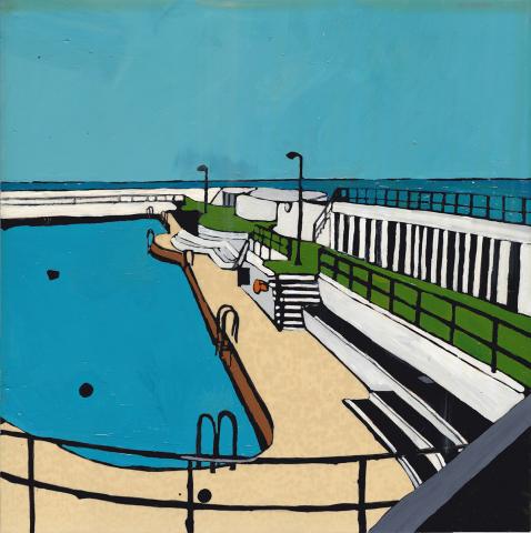 Painting of the Jubilee Pool walkways